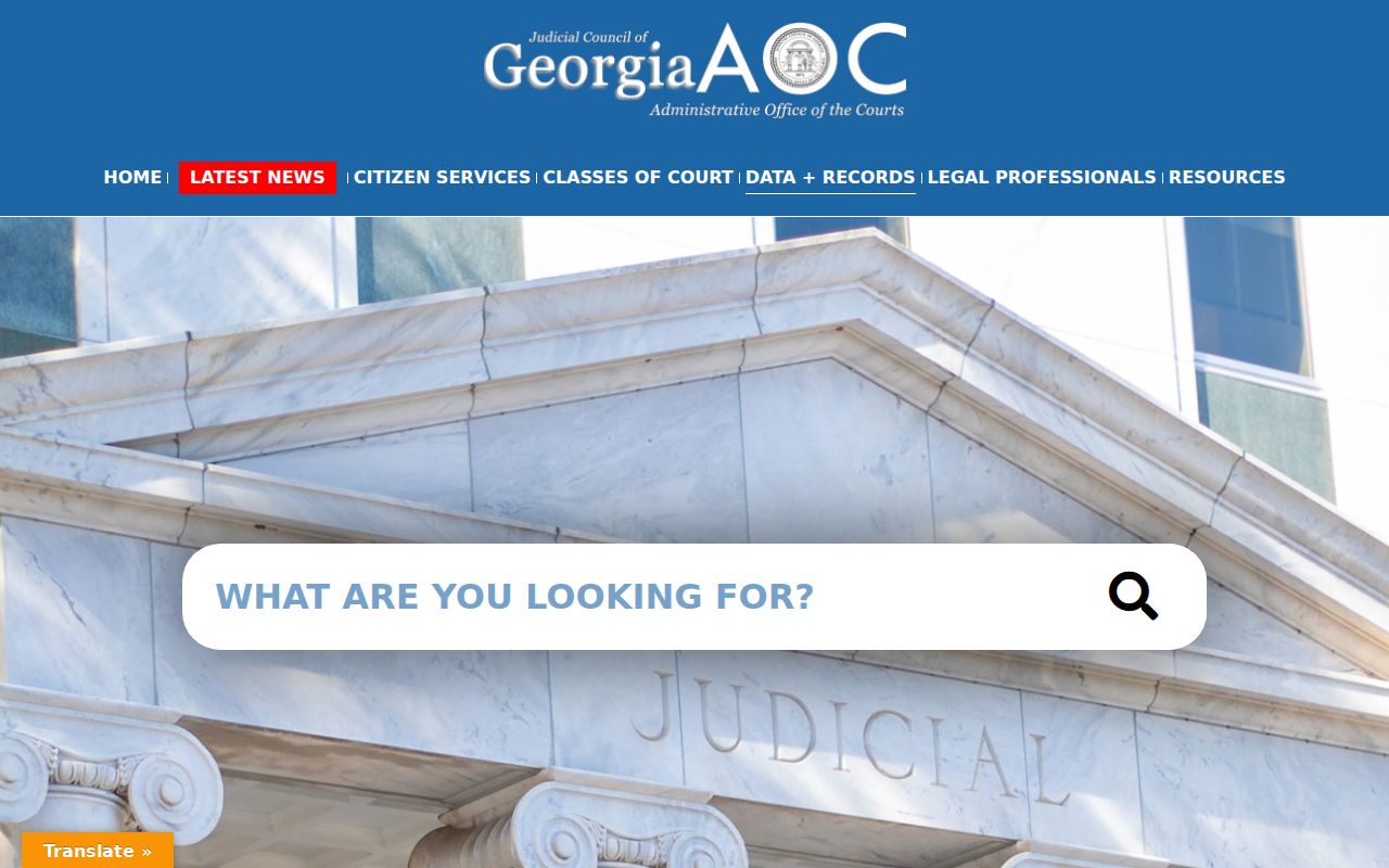 Georgia Courts data and records resources for Atkinson County searches
